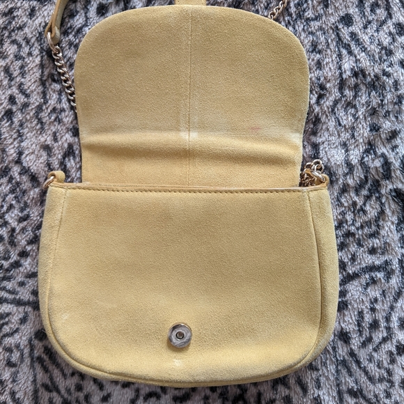 Suede and gold chain purse - Picture 10 of 12